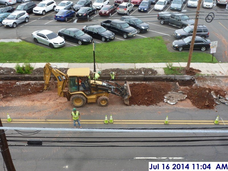Excavation at Rahway Ave. View from the 3rd Floor (800x600)